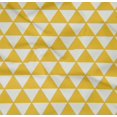 thumbnail image 4 of oneOone Tissu Popeline de Coton Sergé Jaune Triangle Matériel de Robe Tissu Imprimé Tissu au Mètre 56 Pouces de Large - 5M, 4 of 4