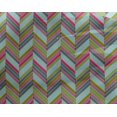 thumbnail image 4 of oneOone Tissu Georgette Viscose Motif Géométrique Chevrons BTY 42 Pouces de Large, 4 of 4