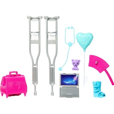 Barbie World Coffret médical, 10 accessoires pour poupée - Exclusivité Walmart