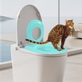 thumbnail image 3 of Cat Toilet Seat Training Kit for Indoor Use — Reusable Pet Trainer for Cats Removable Toilet Training System Washable Cleaning Pad Portable Home Pet Care 3PCS, 3 of 7