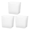 thumbnail image 3 of 3Pcs Fridge Organiser Box Plastic Pp Material Square Shape Sleek And Modern Aesthetic, 3 of 9