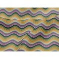 thumbnail image 4 of oneOone Tissu Jersey Viscose Imprimé Serpentine Rayé BTY 60 Pouces de Large, 4 of 5