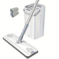 thumbnail image 2 of 1 Set, Household Cleaning Mop And Bucket Set With 2 Mop Pad, Microfiber Flat Floor, 2 of 5
