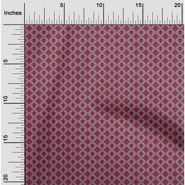 oneOone Polyester Lycra Fabric Diamond Geometric Printed Craft Fabric BTY 56 Inches Wide