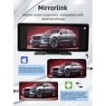 thumbnail image 4 of 10.26" Dash Cam with Rear View Camera Carplay and Android Auto Voice Control Bluetooth WIFI 2.4G-5G FM, 4 of 5