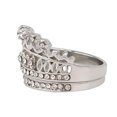 thumbnail image 4 of EGNMCR Bagues Femmes Mode Tempérament Doux Strass Forme de Couronne Bague Bijoux, 4 of 8