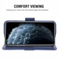 thumbnail image 3 of Iphone 11 Pro Cover Rfid, Iphone 11 Pro Protective Cover, Shockproof Mobile Phone Cover Stand Function Thickened Tpu Card Pocket Magnetic Closure Flip-Up Cover for Iphone 11 Pro (5.8 Inches) Blue, 3 of 7
