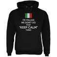 thumbnail image 1 of Don't Do Calm - Italian Black Adult Hoodie, 1 of 1