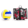 thumbnail image 4 of Basketball Bag Backpack Waterproof Mesh Pockets for Football Volleyball Bag for Basketball red, 4 of 9
