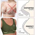 thumbnail image 4 of Women's Rhinestone Sports Bra - Hollow Back Design w/ Wide Strap Support | Anti-Sagging Wireless Bra for Workouts & Mature Figures, 4 of 4