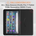 thumbnail image 2 of BRAECNstock for Amazon Fire 7 Tablet Case 12th Generation 2022 7"" Shockproof Protective Rugged Amazon Kindle Fire 7 Kids Tablet Cover with Rotating Hand Strap+Stand Pen Holder Shoulder Strap - Black, 2 of 5