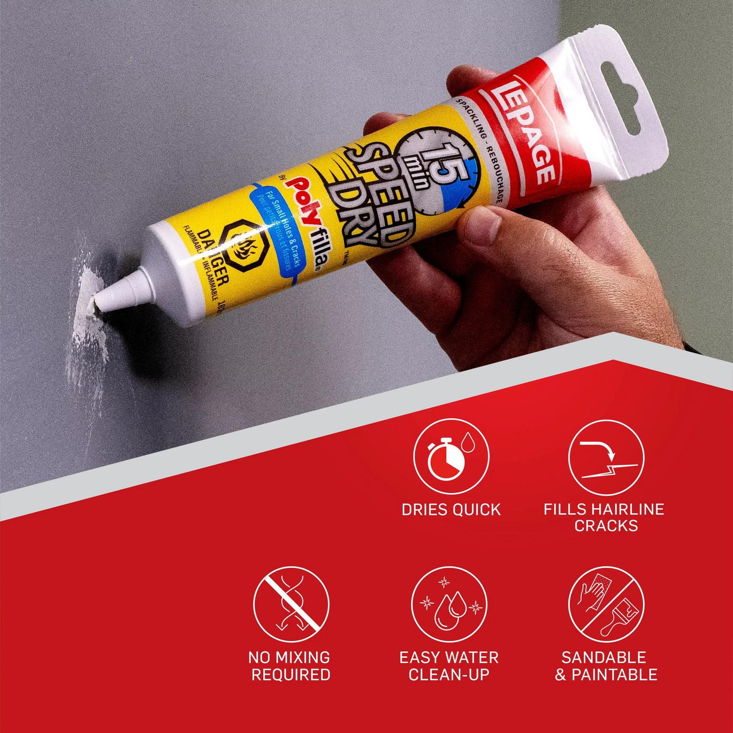 LePage Pollyfilla Instant Repair 15 Minute Speed Dry