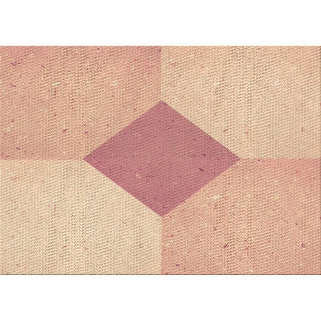 Ahgly Company Machine Washable Indoor Rectangle Transitional Sunrise Orange Area Rugs, 4' x 6'