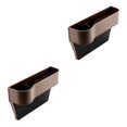 thumbnail image 4 of mmirethe Gap Filler Organizer High Performance with Cup Holder Brown Left 2Set, 4 of 6