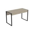 thumbnail image 3 of Safdie & Co. Computer Desk 50L Dark Taupe 3 Drawers Black Metal, 3 of 4