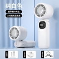 thumbnail image 2 of Kadlawus 3Pcs Portable Handheld Mini Fan With LED Display, 6 Speed USB Rechargeable Fan With Lanyard, Personal Cooling Fan For Travel Or Outdoor Use, 2 of 6