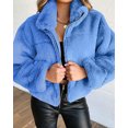 thumbnail image 1 of REDHOTYPE Women's Button Long Sleeve Brushed Jacket Coats with Pockets, 1 of 1