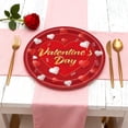 thumbnail image 4 of Disposable Paper Plates 20Pcs 9Inch Heart Pattern Decorative For Party Dinner Table Setting Snack Serving Main Course Use Casual Festive Event, 4 of 6