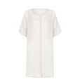 thumbnail image 4 of Heliisoer Women's Shirt Mini Dress Dress Short Short Sleeve Solid Color Patchwork, 4 of 9