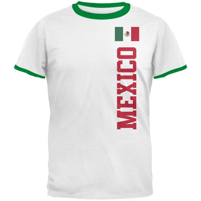 T-shirt à Col Contrastant pour Hommes World Cup Mexico