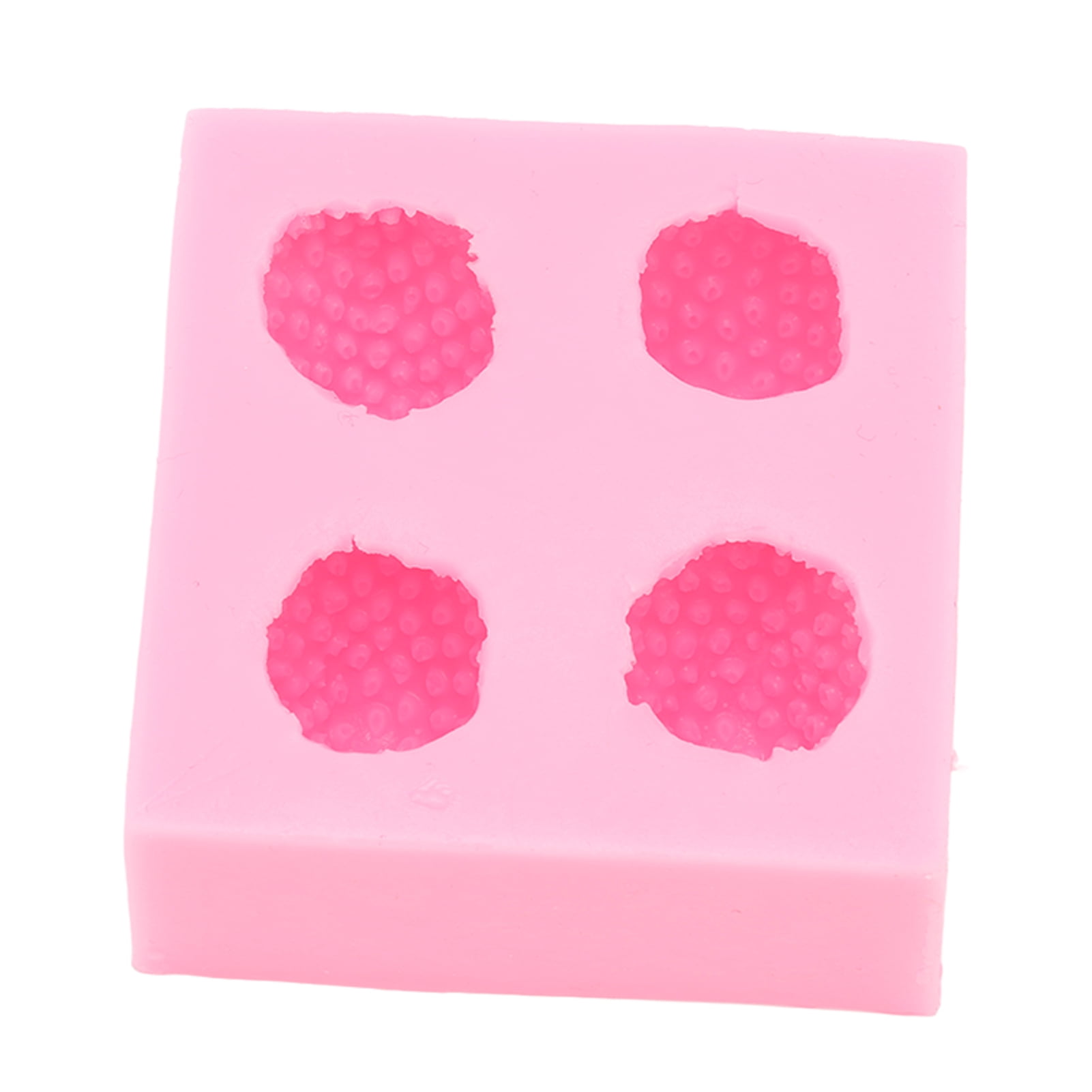 3D Strawberry Silicone , Multipurpose Soft Silicone Fondant Handmade Candy Bakeware for DIY Chocolate Candy