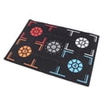 thumbnail image 3 of Basketball Training Mat, Prevent Skidding Point Reminder Black Basketball Footstep Mat  for Children Below 150cm for Home, 3 of 7