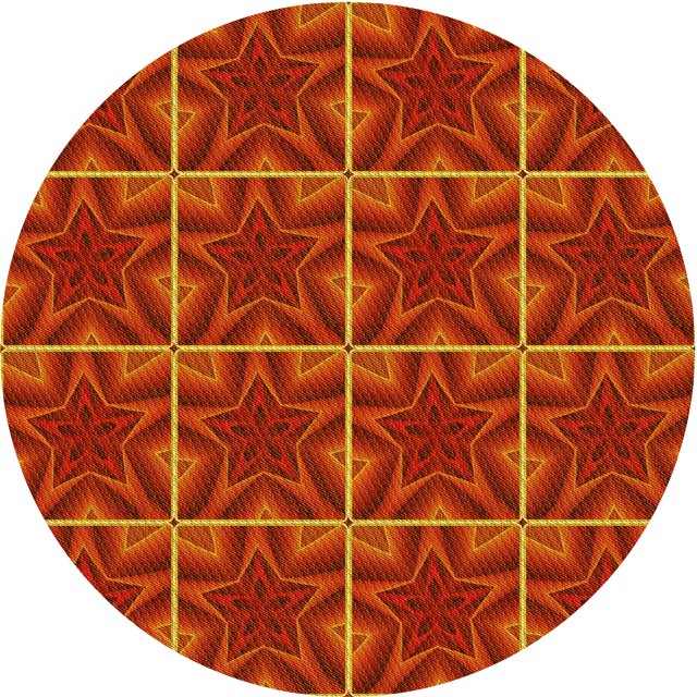 Ahgly Company Tapis d'Intérieur Ronds Transitionnels Lavables à la Machine Orange Rouge Orange, 3 Pieds Rond