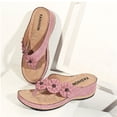 thumbnail image 5 of Stretch Orthotic Slide Sandals Cross Sandals Woven Beach Wedge Slippers Shoes, 5 of 5