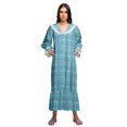 thumbnail image 3 of Moomaya Printed Nightdress For Ladies Cotton Ruffled Border Nursing Nightwear, 3 of 5