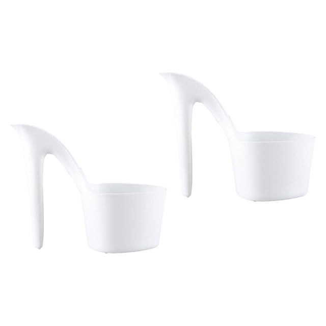Flowerpot High Heel Shaped Creative Craft Making Tool Patio white