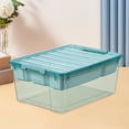 thumbnail image 4 of Toy Storage Containers with Lids,Brick Shaped Kids Toy Organizer Box, Plastic Clear Stackable Toy Bin Chest for Building Block Dolls,Toys Storage Organizer Bins, Building Blocks Storage, 4 of 4