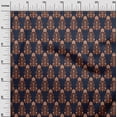 thumbnail image 2 of oneOone Polyester Lycra Fabric Floral Ikat Print Sewing Fabric BTY 56 Inch Wide, 2 of 4