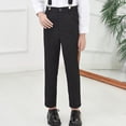 thumbnail image 4 of JMYHOAM Pantalon d'Uniforme de Rentrée Scolaire pour Garçons Pantalon pour Garçons Pantalon de Costume Uni pour Garçons et Filles Pantalon Ample Quotidien Pantalon d'Élève, 4 of 9