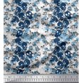 thumbnail image 1 of Soimoi Modal Satin Fabric Skull Halloween Print Sewing Fabric Yard 42 Inch Wide, 1 of 3