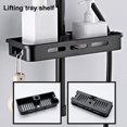 thumbnail image 3 of MesaSe Shower Shelf Multifunctional No Drilling Adjustable Height Practical Hook Design Space-saving Draining Wall Mount Shower Storage Rack Tray Holder Organiser Bathroom Accessories, 3 of 8