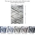 thumbnail image 2 of JV Home Tapis à Rayures Gris 6 Pieds6"x10 Pieds Lavable Antidérapant, 2 of 6