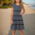 thumbnail image 5 of Économies d'Été! Robe d'Été pour Enfants, Robes Décontractées pour Filles en Solde, Robe d'Été à Manches à Volants pour Filles 4-14T, 5 of 5