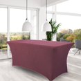 thumbnail image 2 of Elastic Tablecloth Decorative Close-fitted Unique Banquet Rectangular Table Cover, 2 of 5