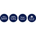 thumbnail image 2 of Darling Souvenir chocolate Candy Labels 190 Pcs Quinceanera Party Theme Stickers-Blue, 2 of 2