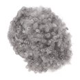 thumbnail image 2 of Chapeau Court Afro, Gris Noir Cheveux Courts Doux Remplacement Résistant à la Chaleur Synthétique Ajustable avec Frange pour Rendez-Vous, 2 of 8