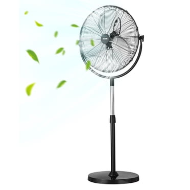 VEVOR 18" Industrial Pedestal Fan 3-Speed Fan 45.3 to 57.9 Inch Height Adjustable