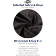thumbnail image 2 of Ultimate Sack 4000 4-Foot Bean Bag Chair with Footstool Set, Charcoal Fur Cover, 2 of 6