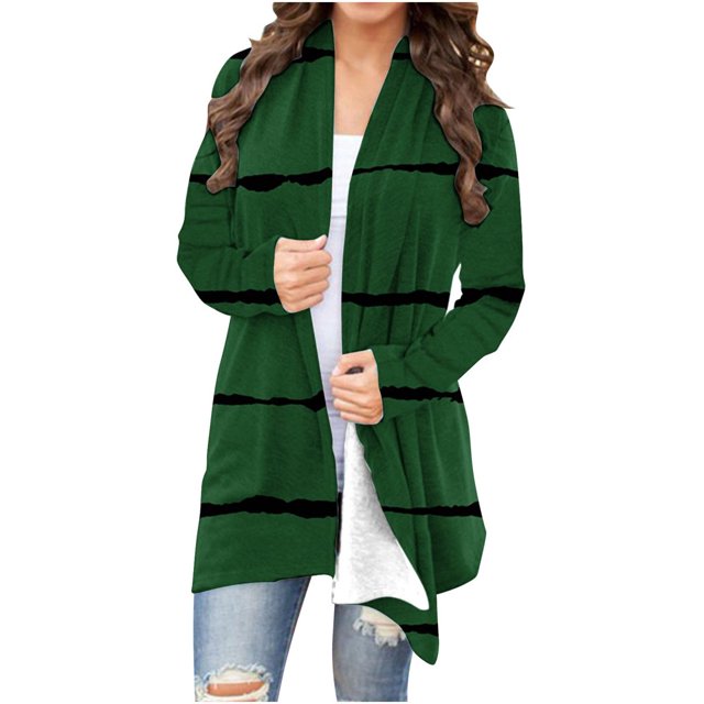 Cardigan pour Femmes Manches Longues Ouvert Léger Cardigan Habillé Décontracté Veste d'Automne Vêtements
