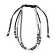 thumbnail image 4 of UPGRATOR 4Pcs Black Braided Rope Bracelet for Women with Long-Term Wear, 4 of 7