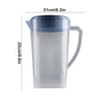 thumbnail image 3 of Plastic Pitchers with Handle and Lid,3L Large Pitchers for Drinks,Fridge Door Water Jug with Handle Plastic Pitcher with Flip Top Lid Perfect for Making Teas and Juices,Cold Drinks Iced Tea Pitcher, 3 of 8