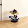 thumbnail image 1 of Weloille 2-Tier Butterfly Shape Shoe Rack, Easy Assemble Detachable Storage Shelf, Slim Space Saving Shoe Organizer, Stable Footwear Holder for Entryway Dorm Rental Home Bedroom, 1 of 6