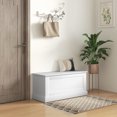 thumbnail image 2 of HOMCOM Modern Storage Chest, Living Room Wooden Box, 39.4", White, 2 of 10