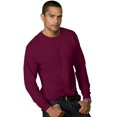 thumbnail image 1 of Hanes T-Shirt pour Hommes 5,2 oz COMFORTSOFT, Poids Lourd, L, Bordeaux, 1 of 1