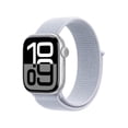 thumbnail image 2 of Apple Watch Series 10 GPS 46mm Silver Aluminum Case with Blue Cloud Sport Loop, 2 of 9