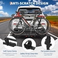 thumbnail image 3 of DSstyles Hitch Bike Rack for 2 Bikes, Bike Rack for Car, Fits 2" Receiver & Up to 5" Fat Tires, Tilt & Fold Bike Carrier for SUVs, Trucks, RVs, Support to 200lbs, 3 of 7
